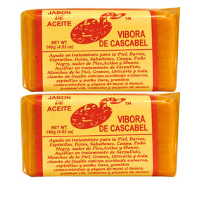 JABON DE ACEITE VIBORA DE CASCABEL front packaging showing brand and benefits