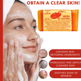 JABON DE ACEITE VIBORA DE CASCABEL rich lather in hand demonstrating deep cleansing