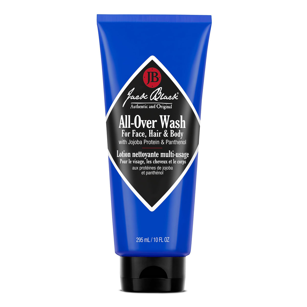 Jack Black front bottle view showing clean packaging and scent