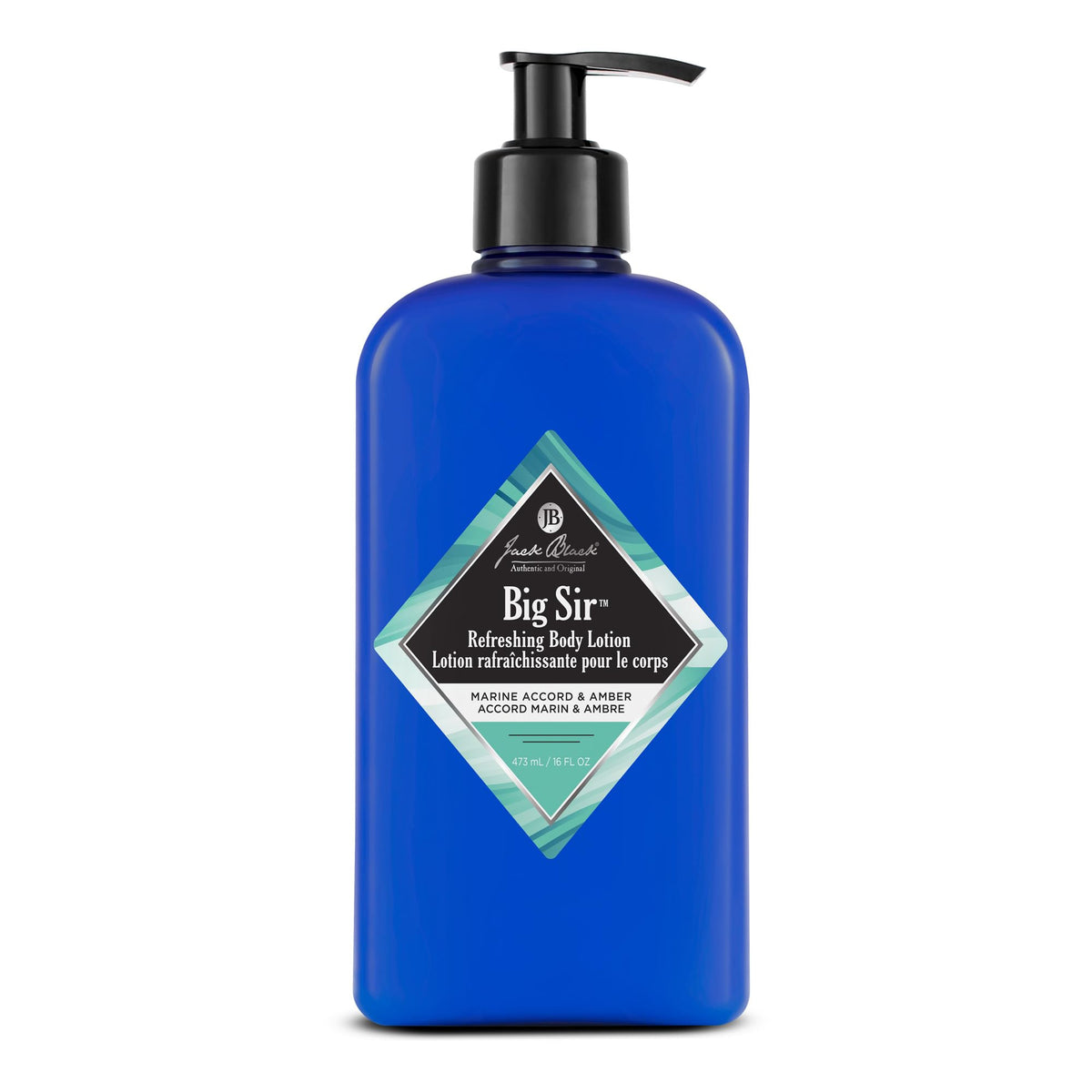 Jack Black front bottle showing label and 16oz size for easy identification and purchase