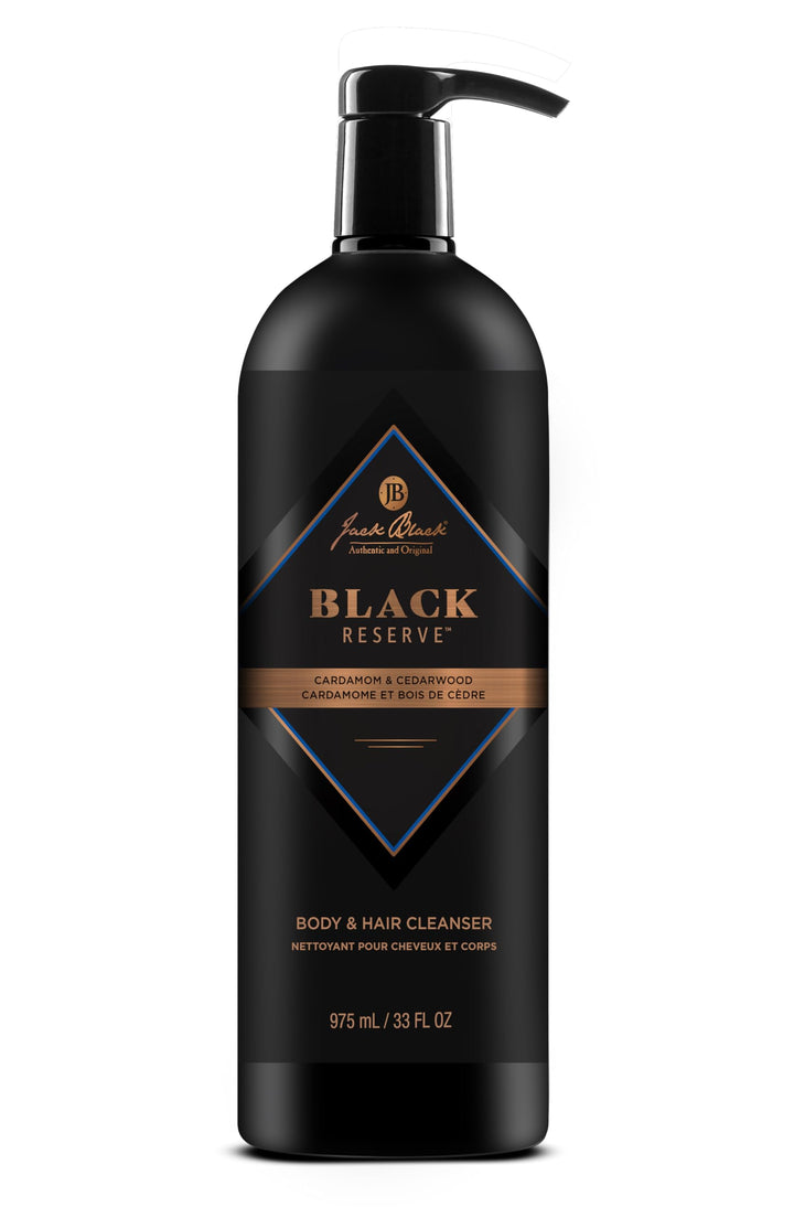 Jack Black front packaging showing 33 oz bottle and branding benefit convenience