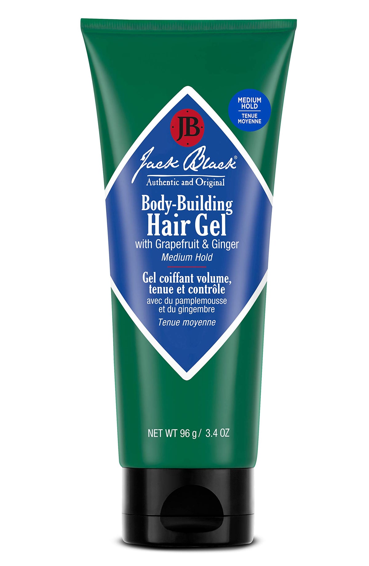 Jack Black gel bottle front view showing clean alcohol-free styling benefits