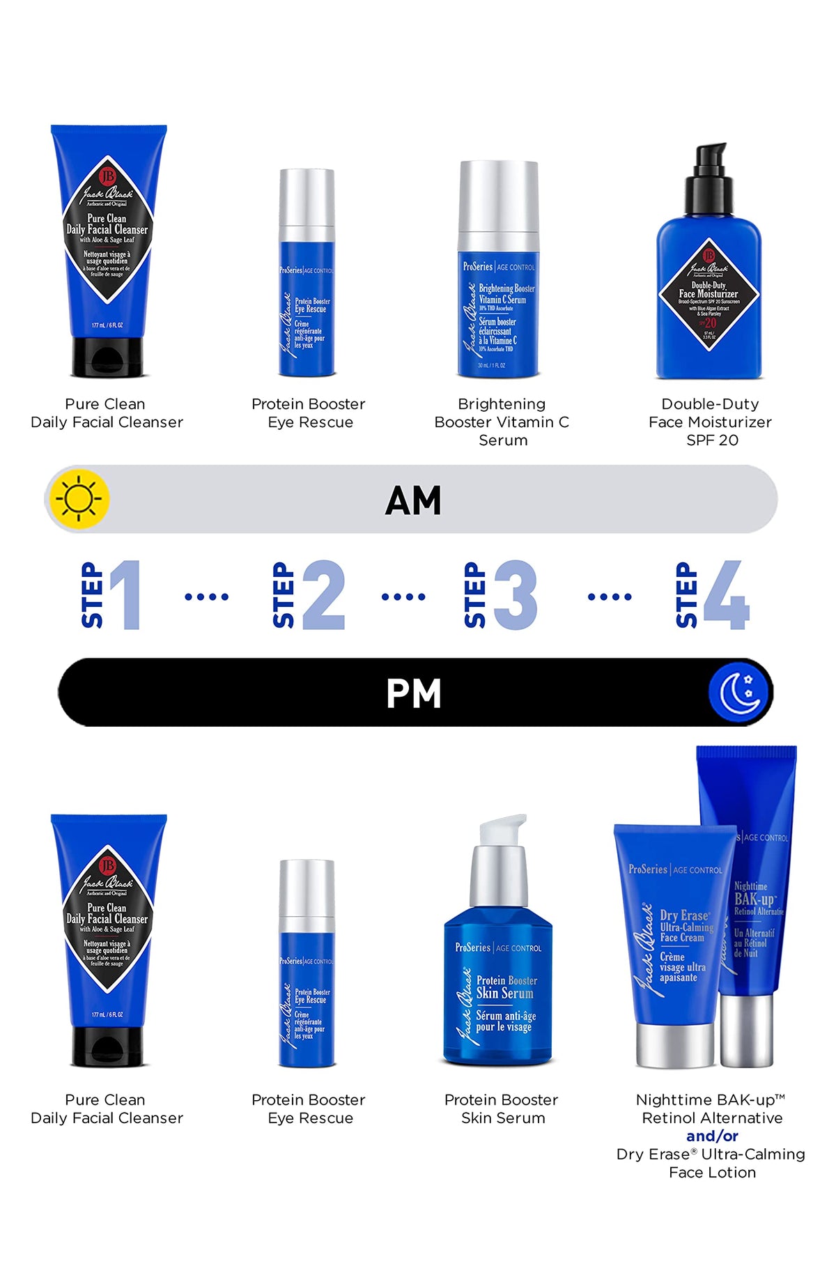 Jack Black dropper dispensing serum demonstrating easy application and controlled dosage