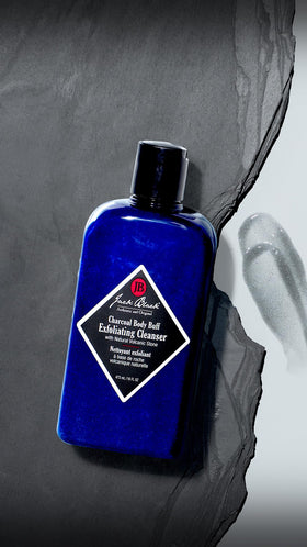 Jack Black in-shower use showing application and clean rinsing benefit