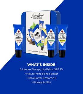 Jack Black close-up of balm tip texture demonstrating smooth, hydrating finish