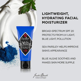 Jack Black close-up of moisturizer texture demonstrating lightweight hydration