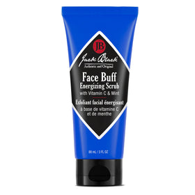 Jack Black Face Buff front packaging showing 3 fl oz tube and brand clarity for easy identification