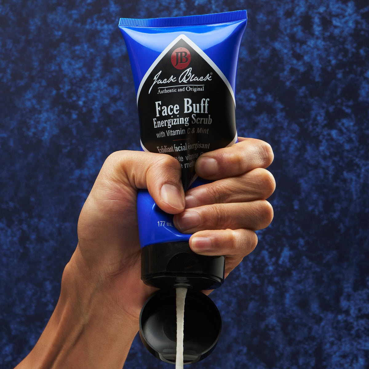 Jack Black texture close-up highlighting bamboo powder exfoliant for effective pore clearing