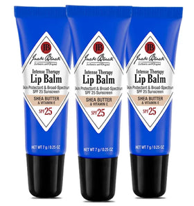 Jack Black front packaging showing SPF 25 protection and three tubes