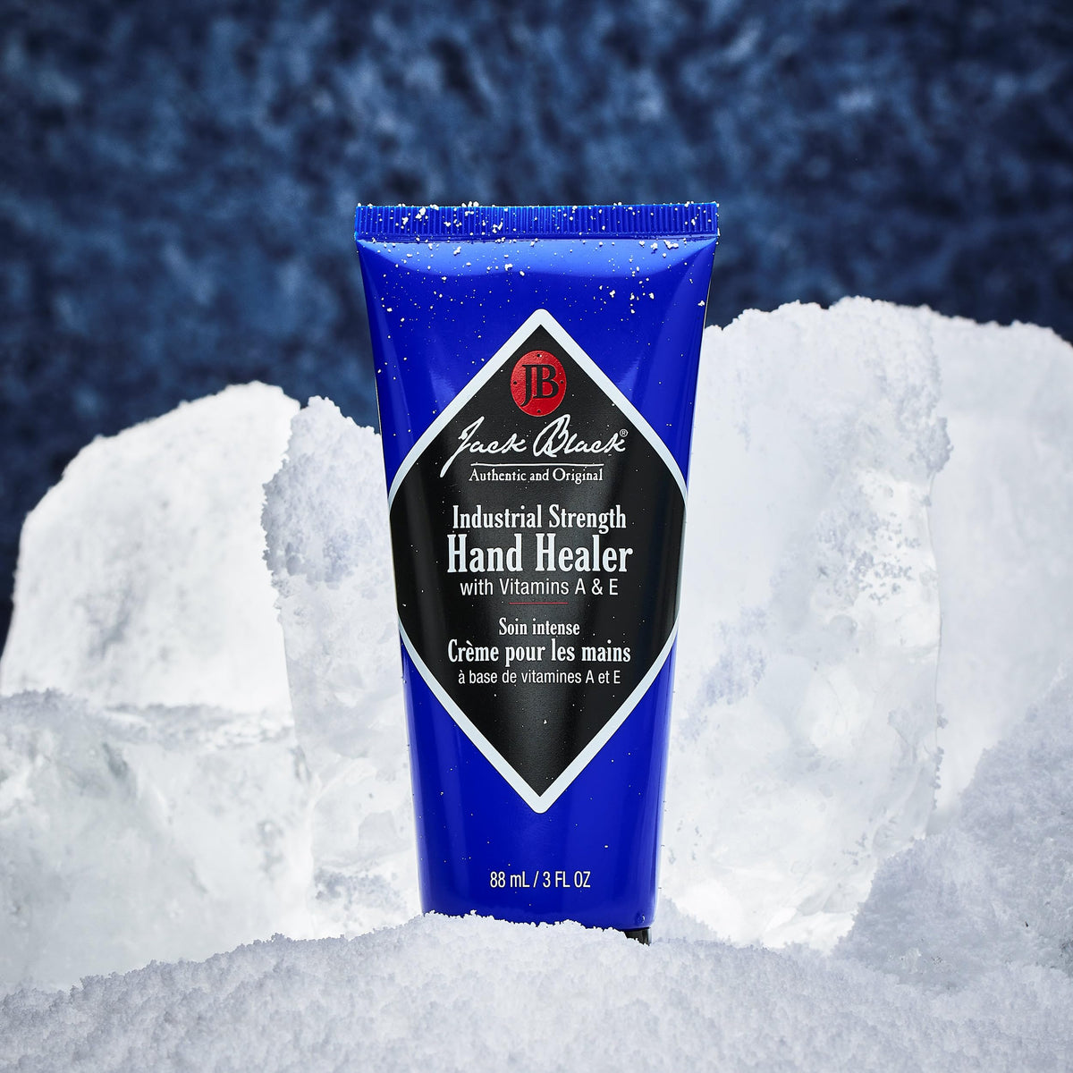 Jack Black 3 fl oz tube beside everyday items showing travel-friendly size and convenience