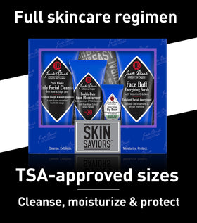 Jack Black ingredients label closeup emphasizing dermatologist-tested and paraben-free formulation