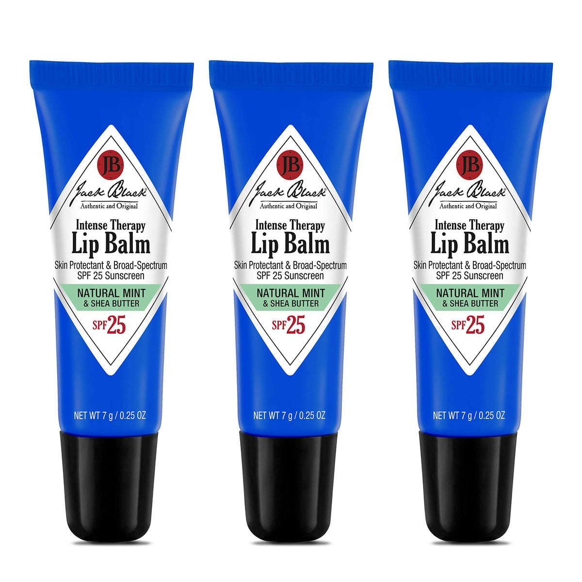 Jack Black front packaging showing three tubes and SPF protection benefit