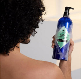 Jack Black JackZen in-shower use demonstrating dual-purpose shampoo and body wash benefit