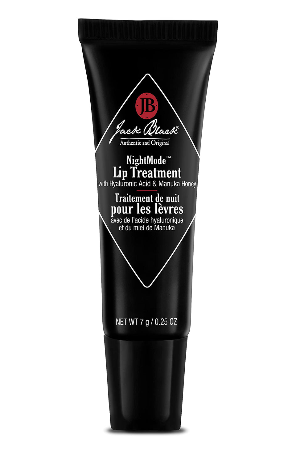 Jack Black front packaging showing product tube and branding, conveys premium hydration