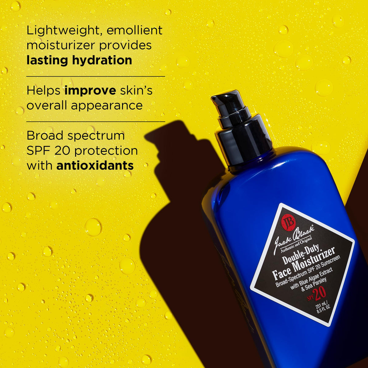 jack black pump dispense action demonstrating controlled amount and mess-free application