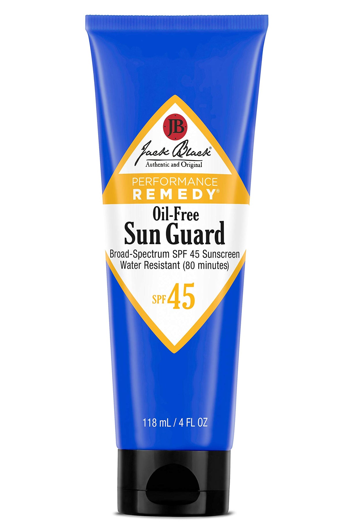 Jack Black Sun Guard front packaging showing SPF 45 and travel-friendly size