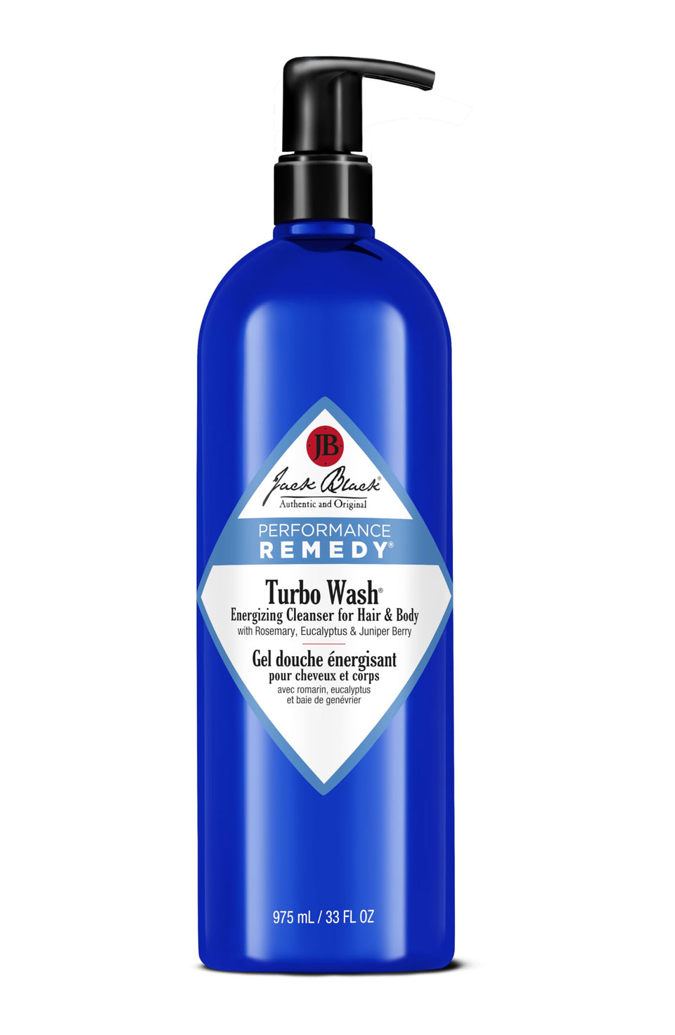 Jack Black front bottle view showing size and sporty packaging benefit