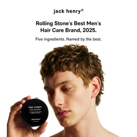 Jack Henry jar on bathroom shelf styled in a everyday routine