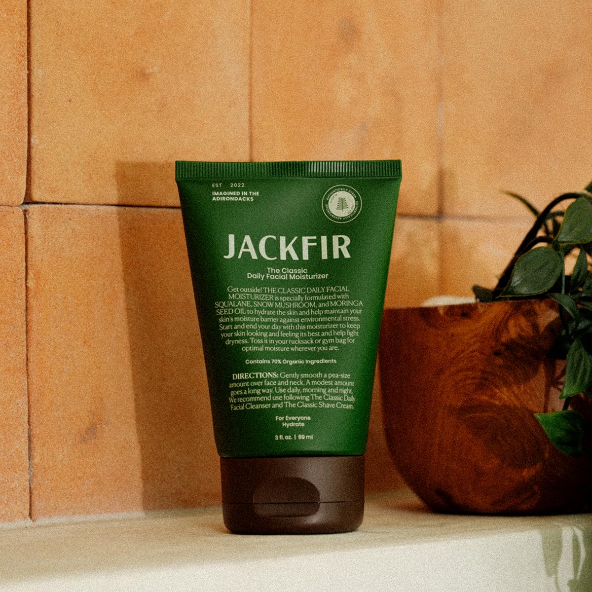 jackfir applying moisturizer in morning routine for hydrated non-greasy skin