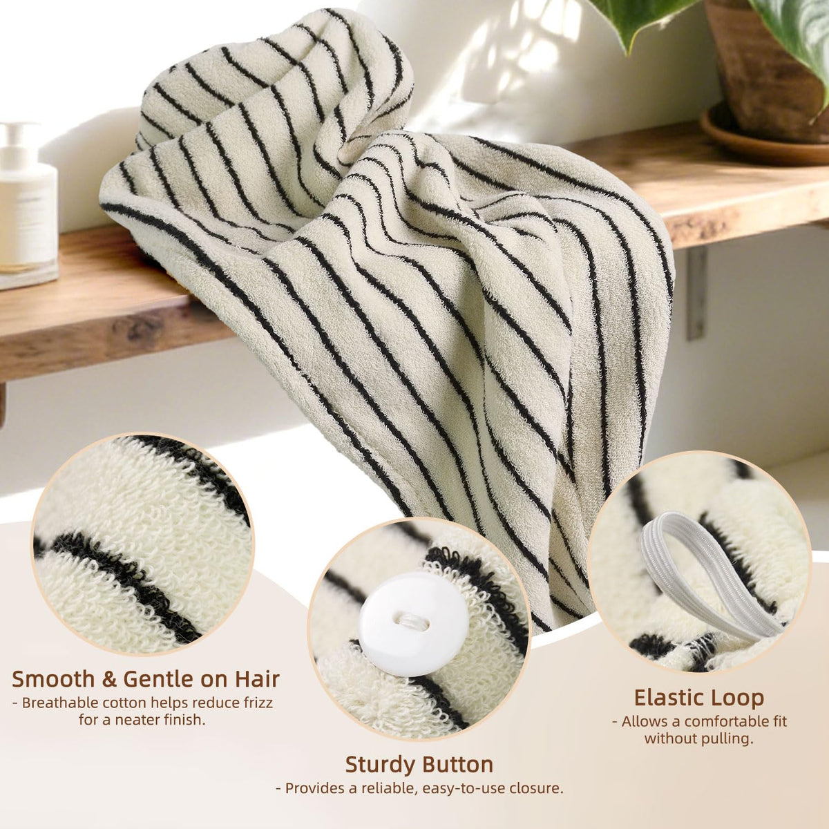 Jacquotha cotton weave close-up showing soft texture and high absorbency benefit