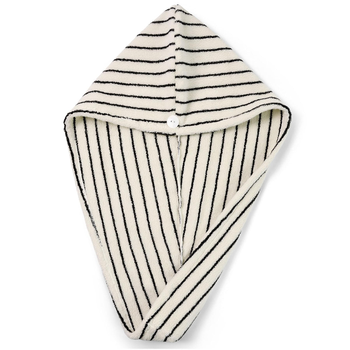 Jacquotha front view striped turban showing shape and modern style benefits