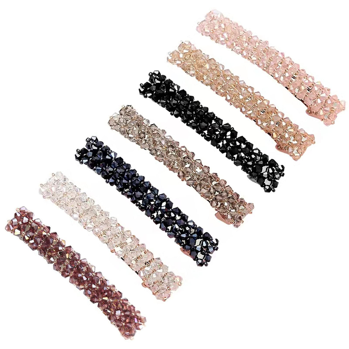 Jakeni barrette styled with dressy outfit illustrating vintage sparkle enhancement