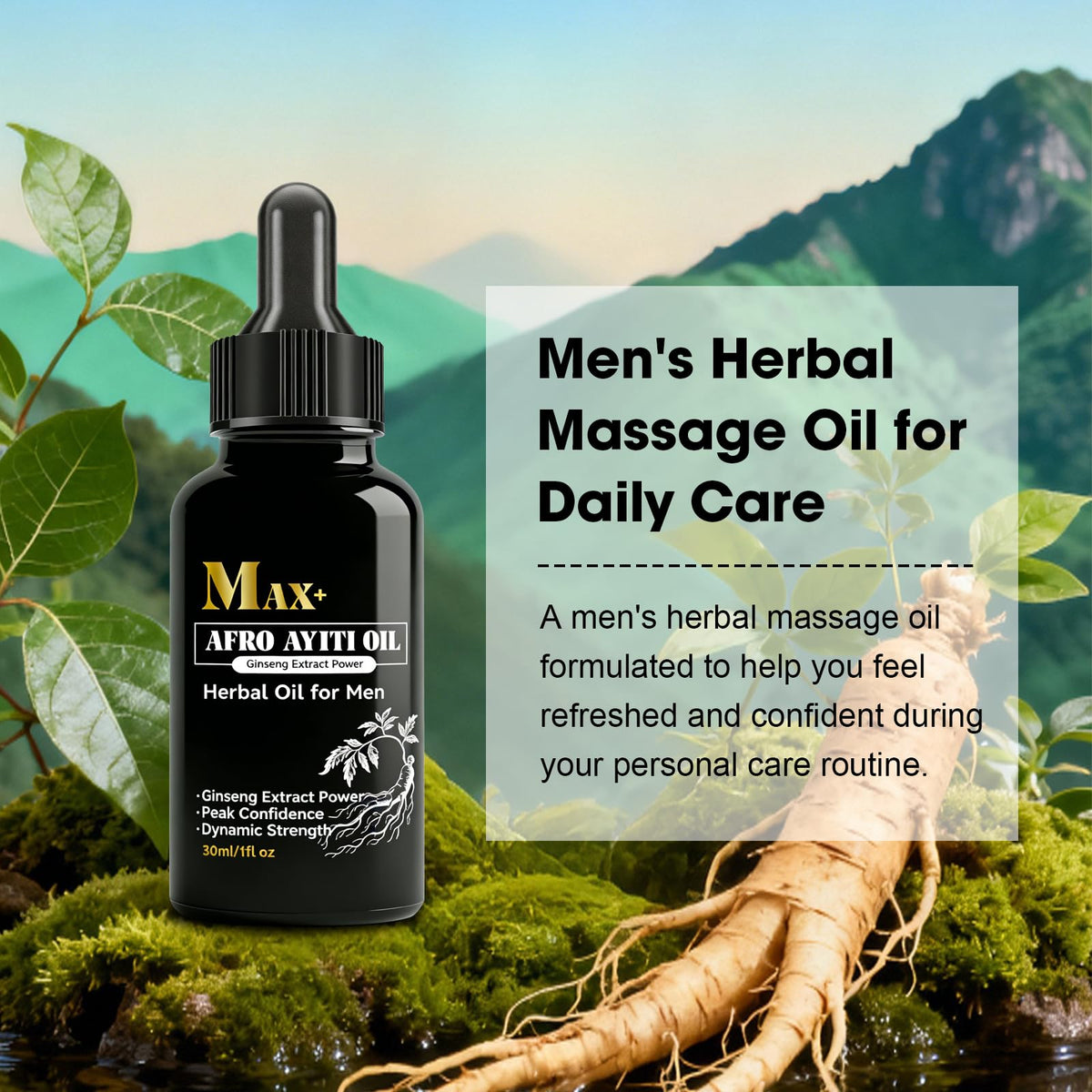 Jalan ingredients label close-up highlighting ginseng and botanical extract benefits