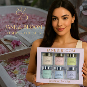 Jane & Bloom boxed set open and wrapped, ready-to-gift presentation