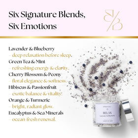 Jane & Bloom Eucalyptus & Sea Minerals styled on tray for spa-like clarity