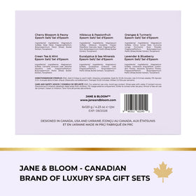 Jane & Bloom jars next to ruler for scale, compact travel-friendly sizes