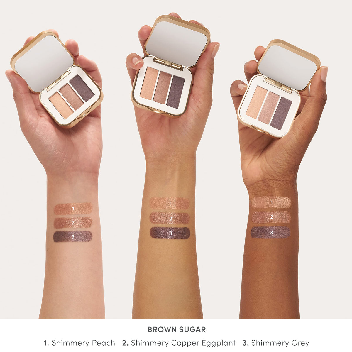 jane iredale brush applying mid-tone to crease for quick blending and seamless transitions