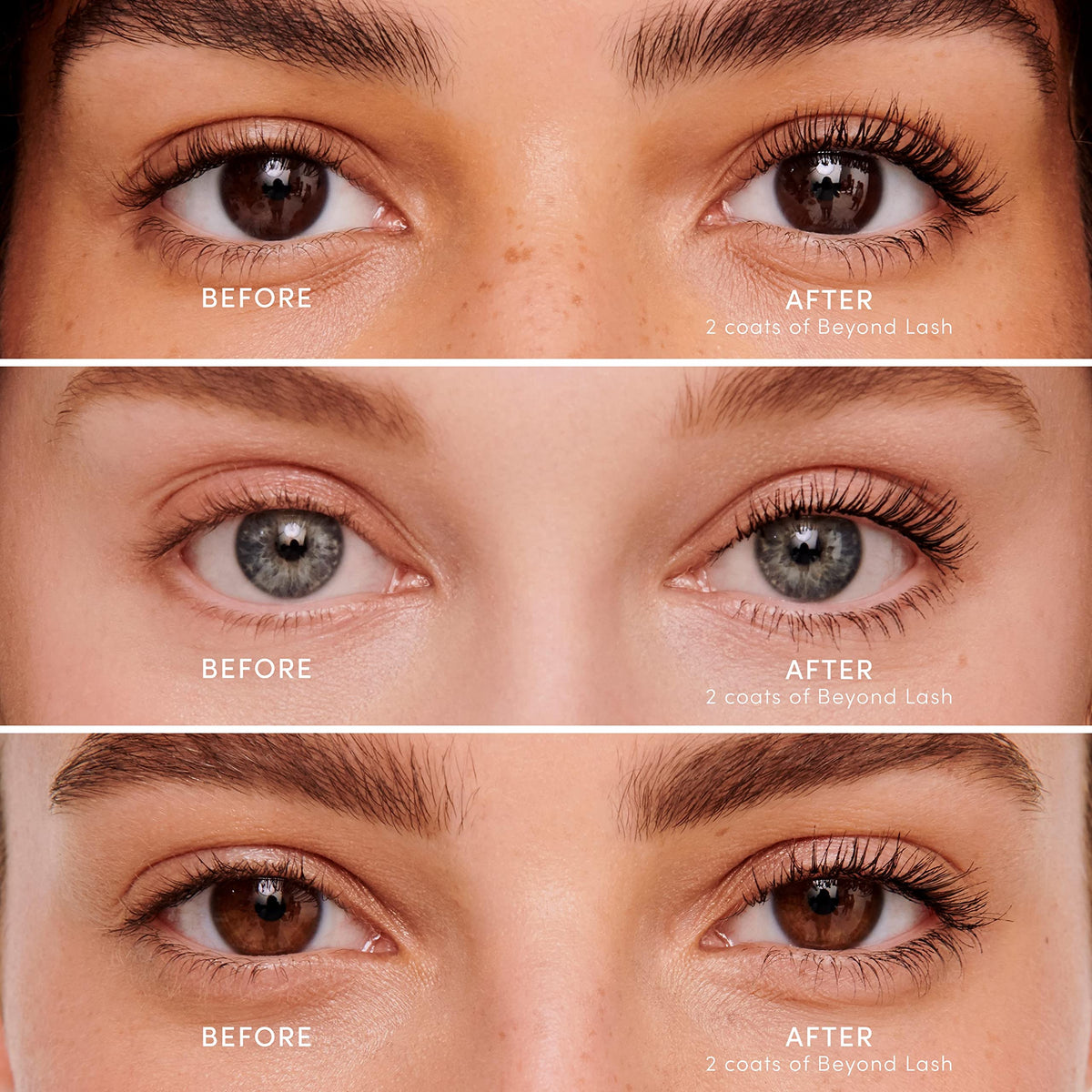 jane iredale swatch of mascara texture demonstrating buildable volume