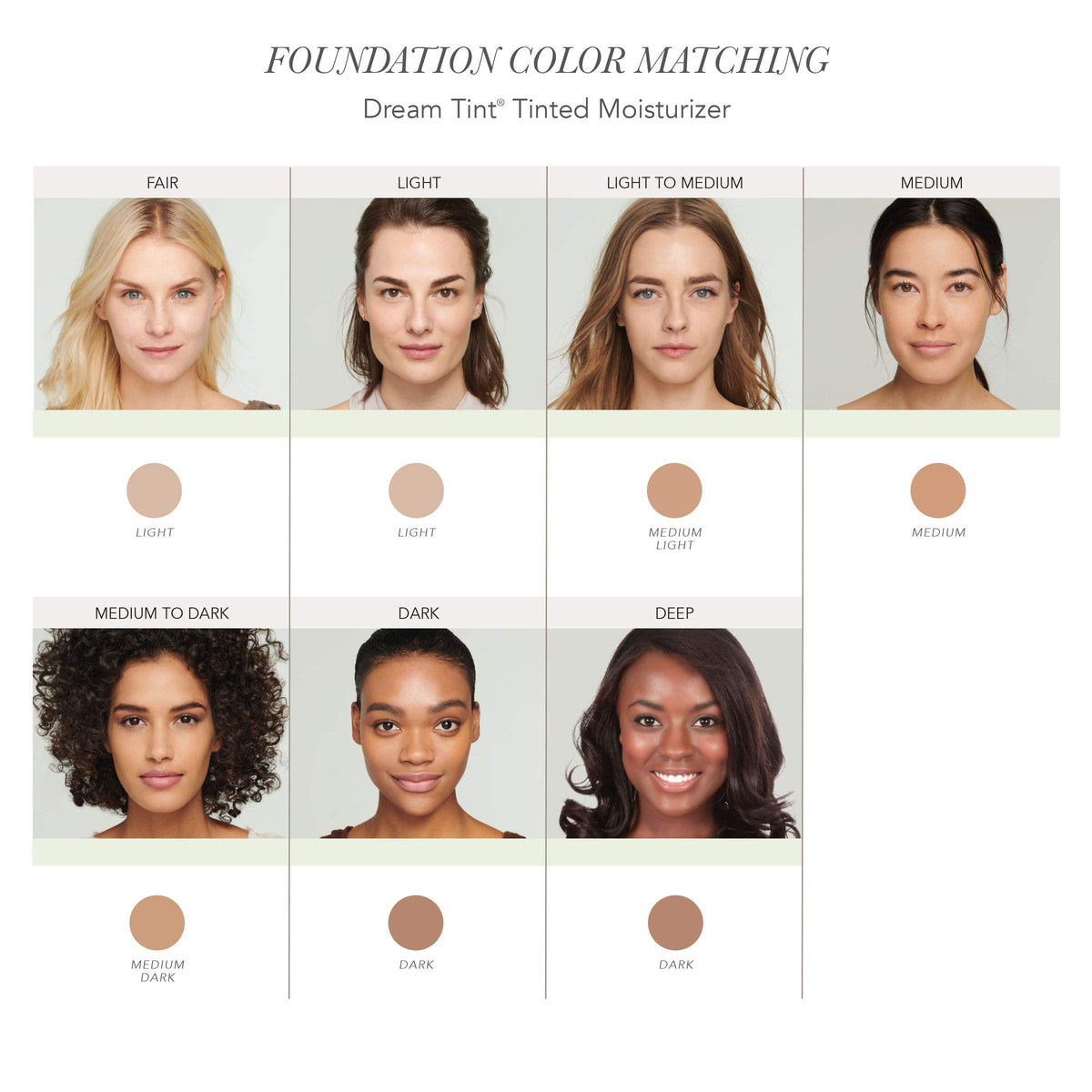 jane iredale Dream Tint texture swirl highlighting lightweight, hydrating finish