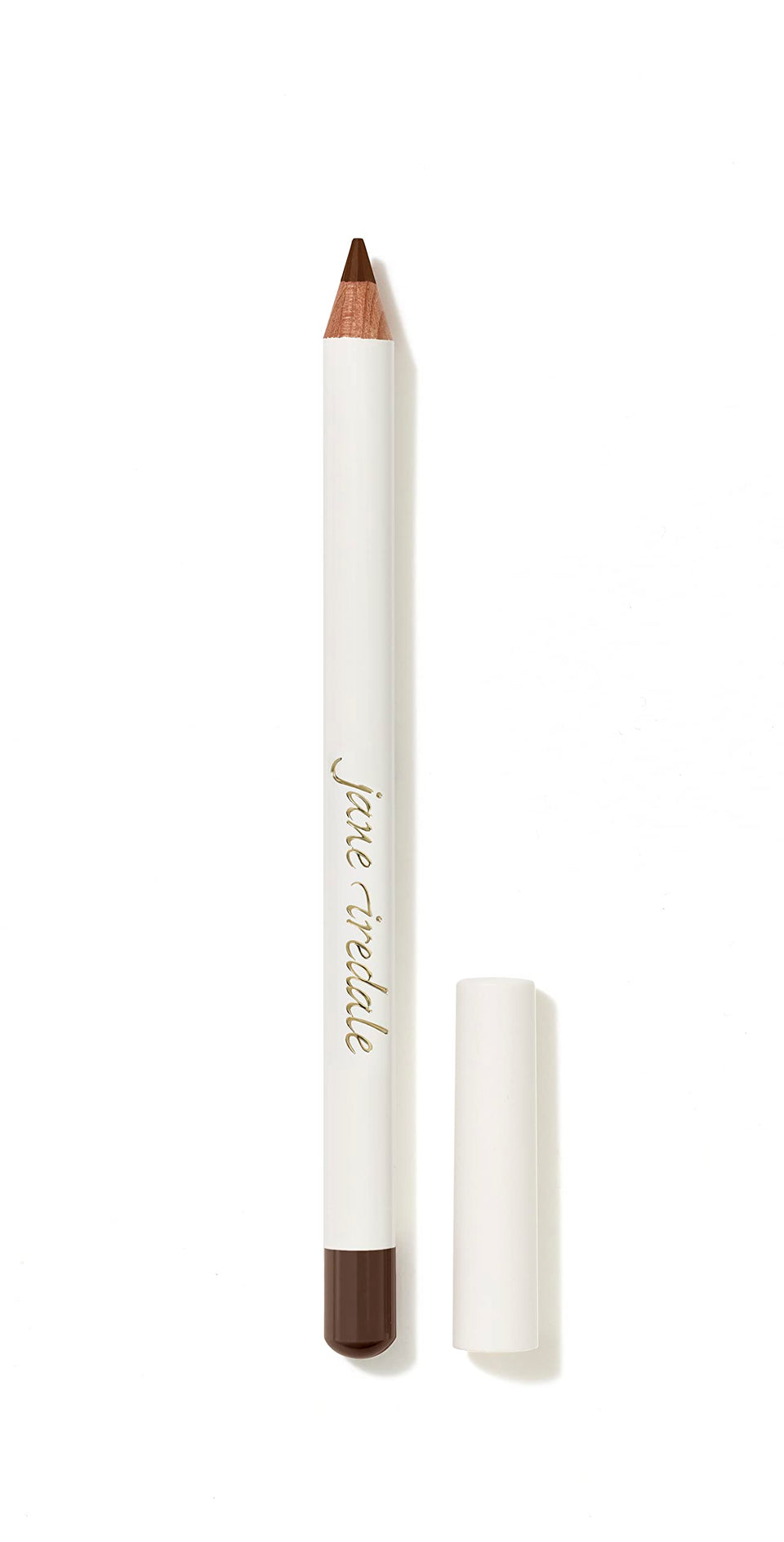jane iredale pencil front packaging showing Basic Brown shade and benefit of precise definition
