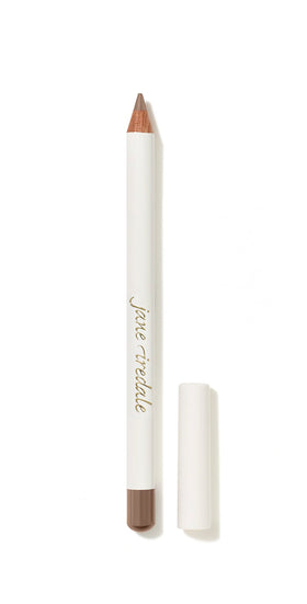 jane iredale eye pencil front view showing taupe shade and compact size benefit