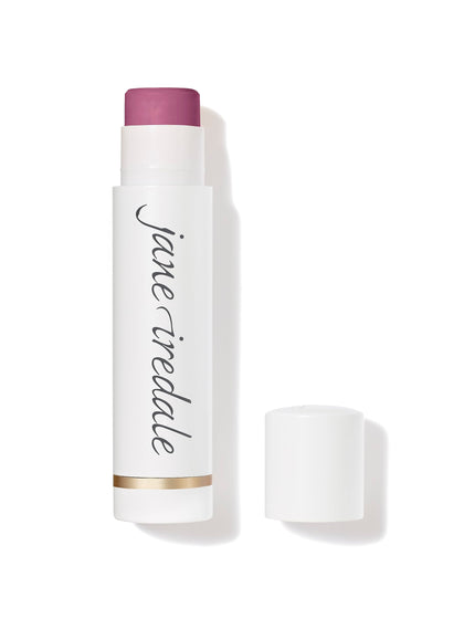 jane iredale LipDrink Crush tube front view showing packaging and tint, for everyday protection