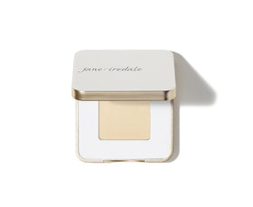 jane iredale compact front view showing neutral matte and shimmer duo benefits long-wear