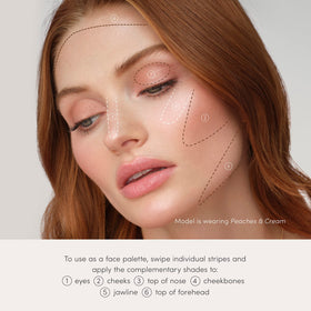 jane iredale bronzer applied on cheek for luminous warm contour