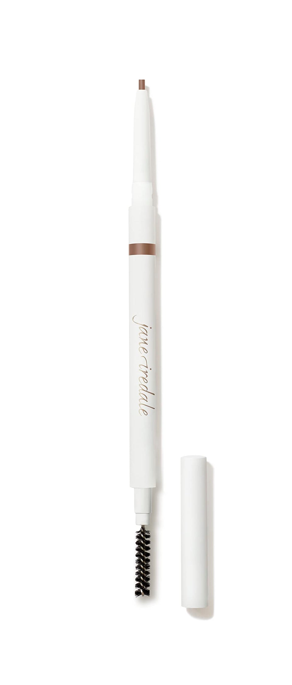jane iredale pencil front view showing slim retractable design and convenient spoolie