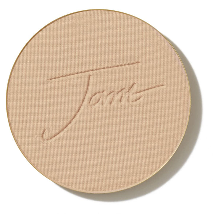 jane iredale front packaging showing refill compact and mirror for easy touch-ups