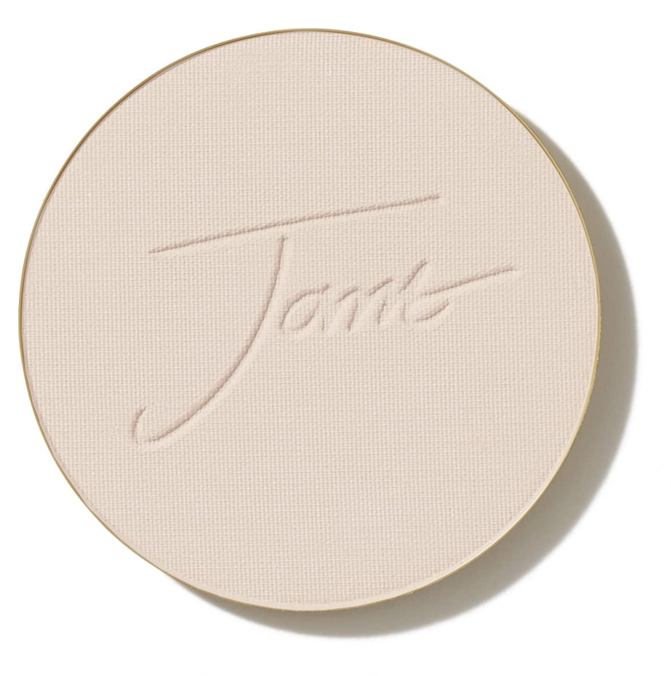 jane iredale front view of ivory refill pan showing compact-ready makeup and coverage