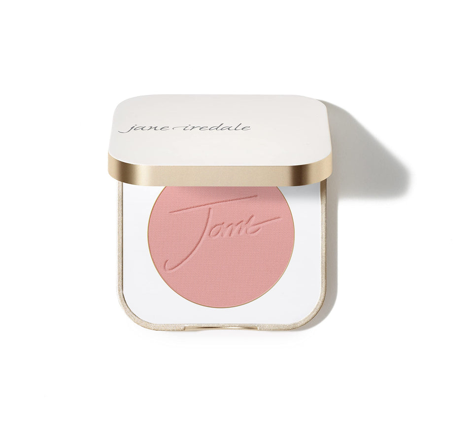 jane iredale compact front view showing shade and packaging, easy color pick-up