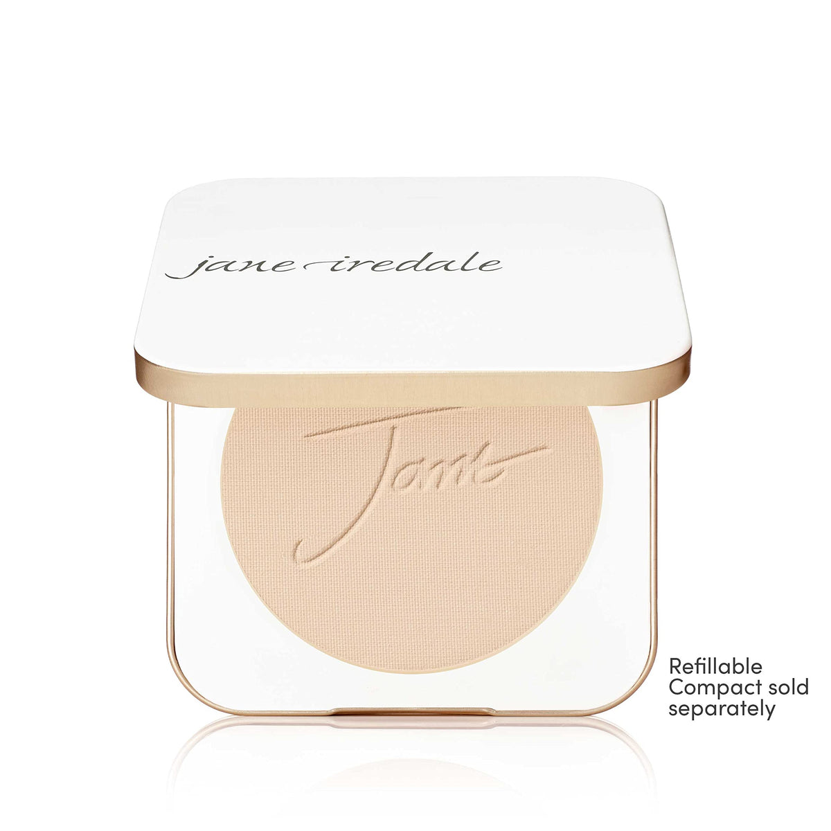 jane iredale refill placed into magnetic compact for sustainable, portable use