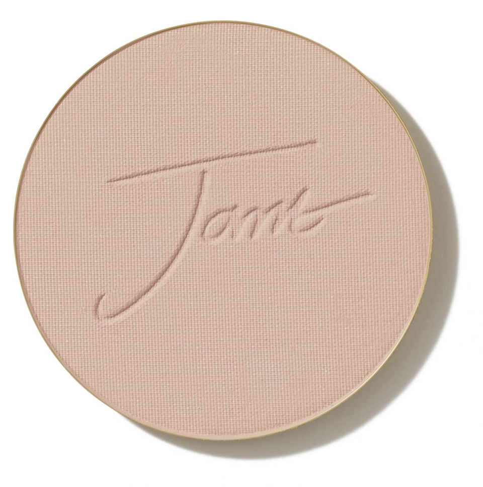 jane iredale front packaging showing refill compact and shade honey bronze for easy identification and portability