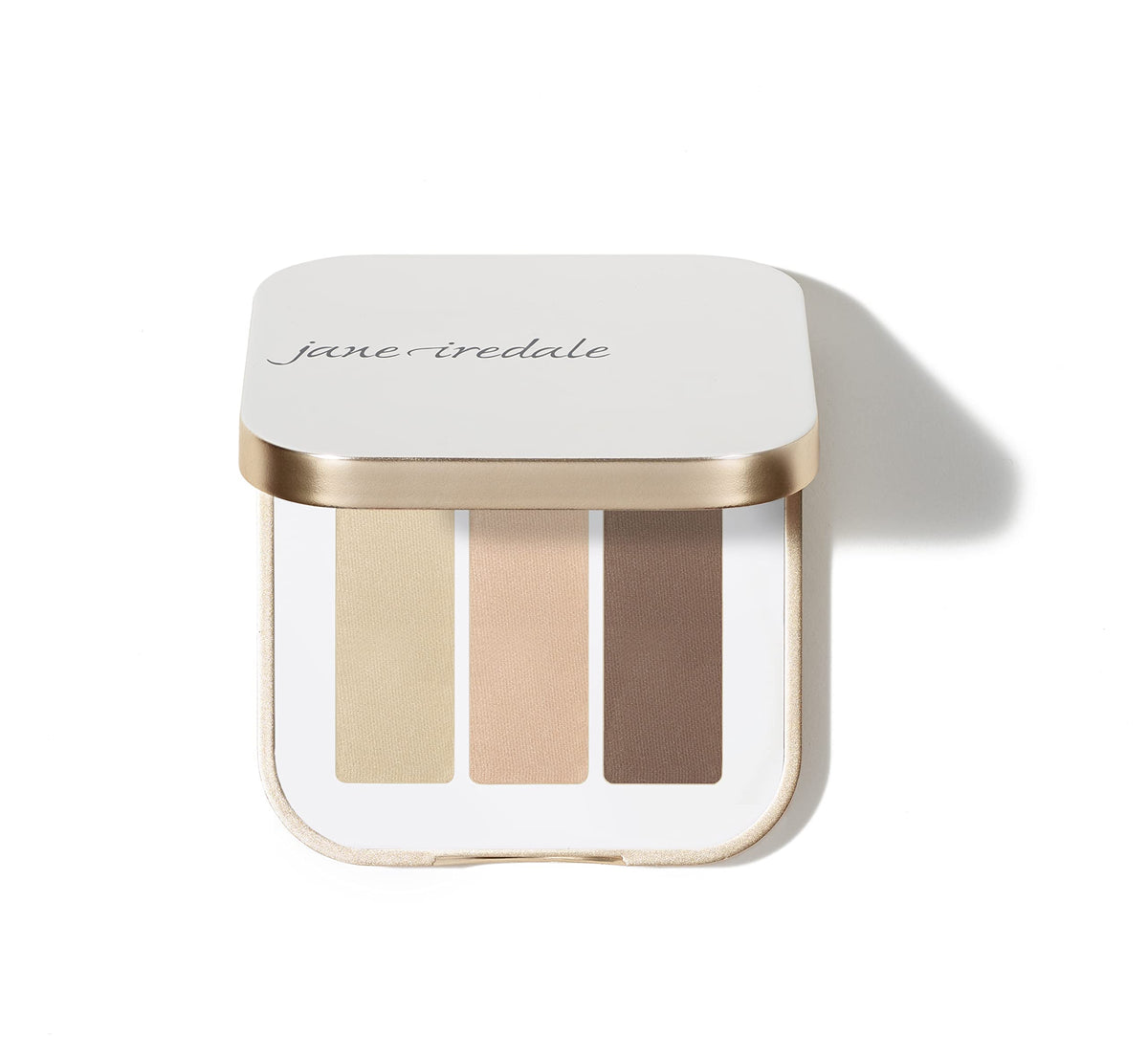 jane iredale front packaging of Sweet Spot trio showing compact benefit of portability