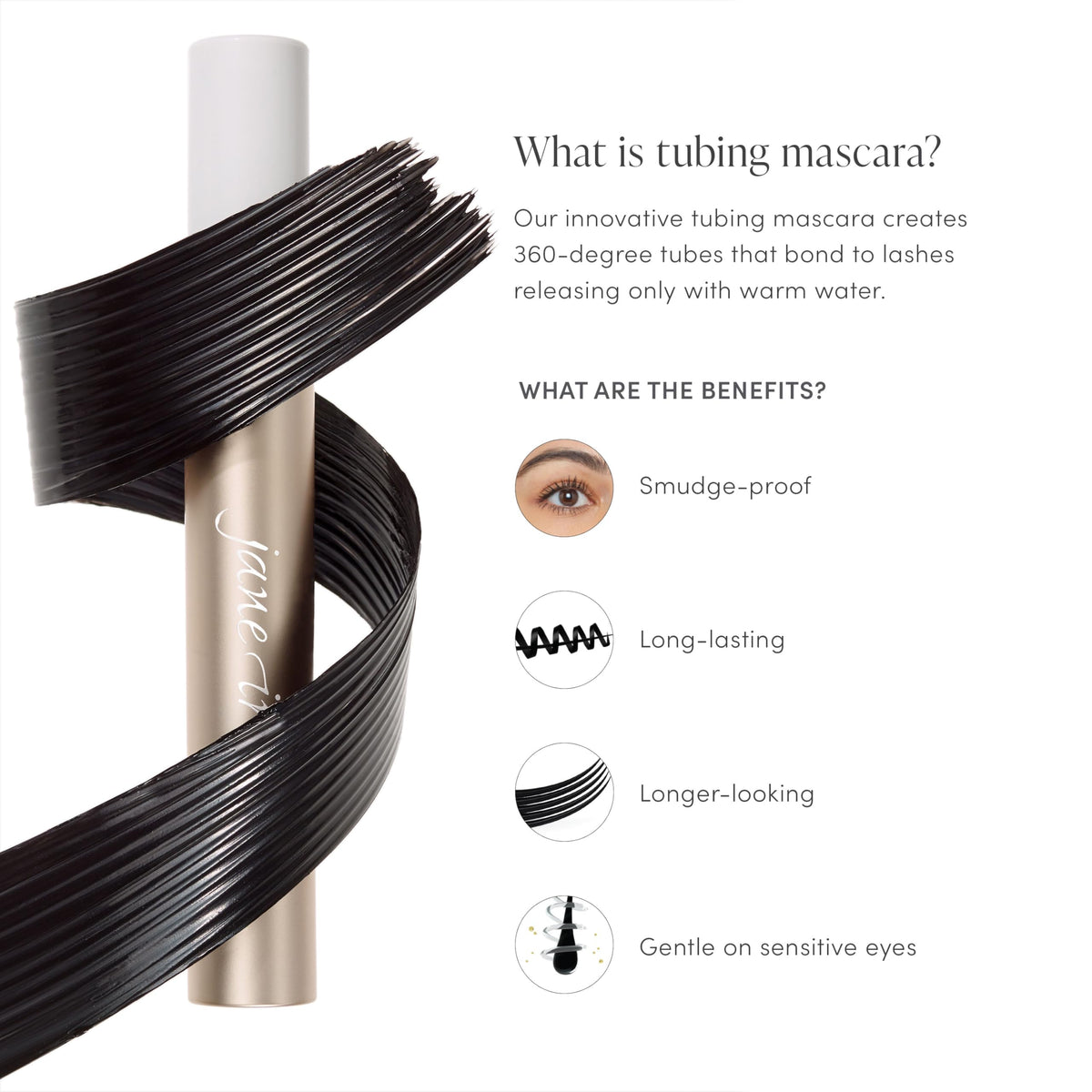 jane iredale product stroke on skin showing smooth, buildable coverage