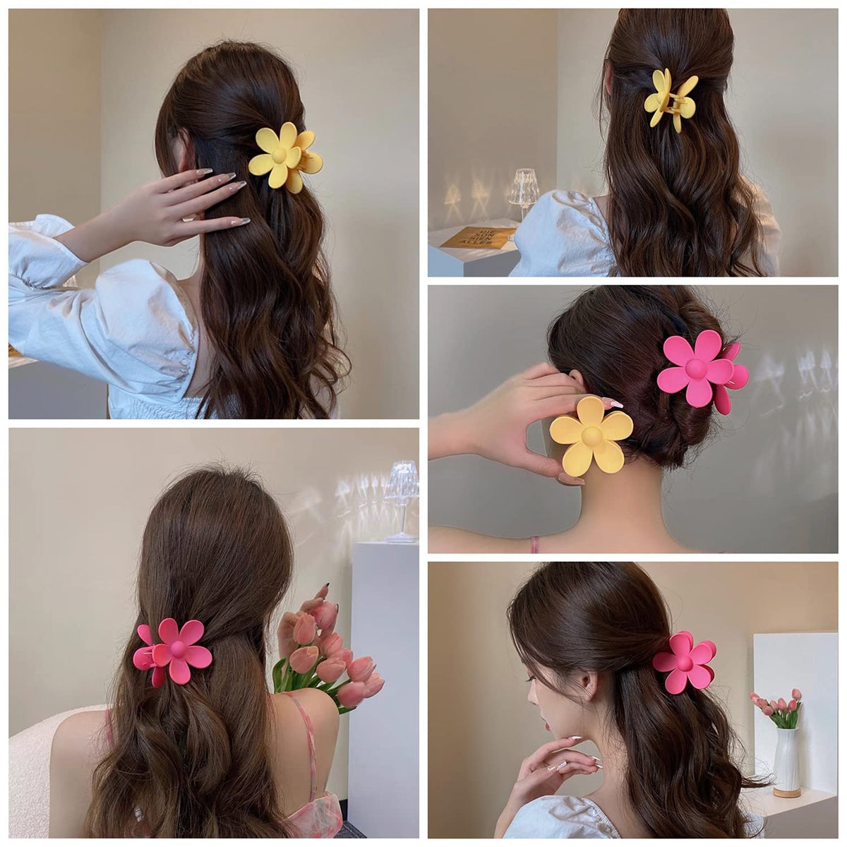 JANFUN clip securing thick hair, strong hold without slipping