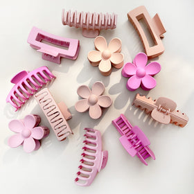 JANFUN assorted clips laid flat showing color mix ideal for outfit matching