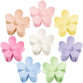 JANFUN front view of floral matte clip showing shape and secure hold