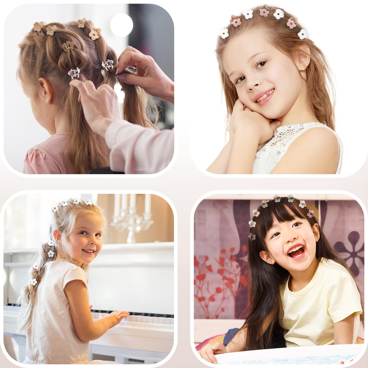 JANFUN clips in toddler hair, secure hold and cute styling